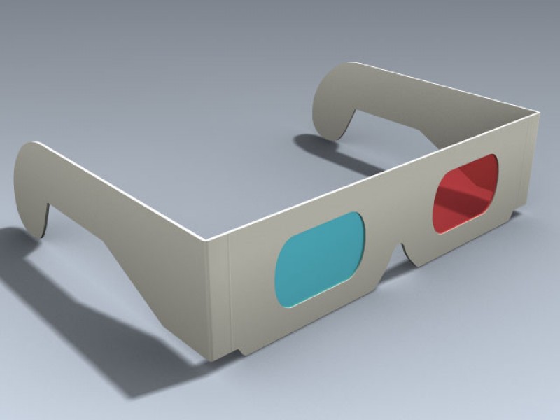 3d Glasses 3d Model By Mesh Factory