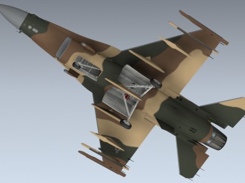 F-16C Fulcrum (Red 21) 3d Model by Mesh Factory